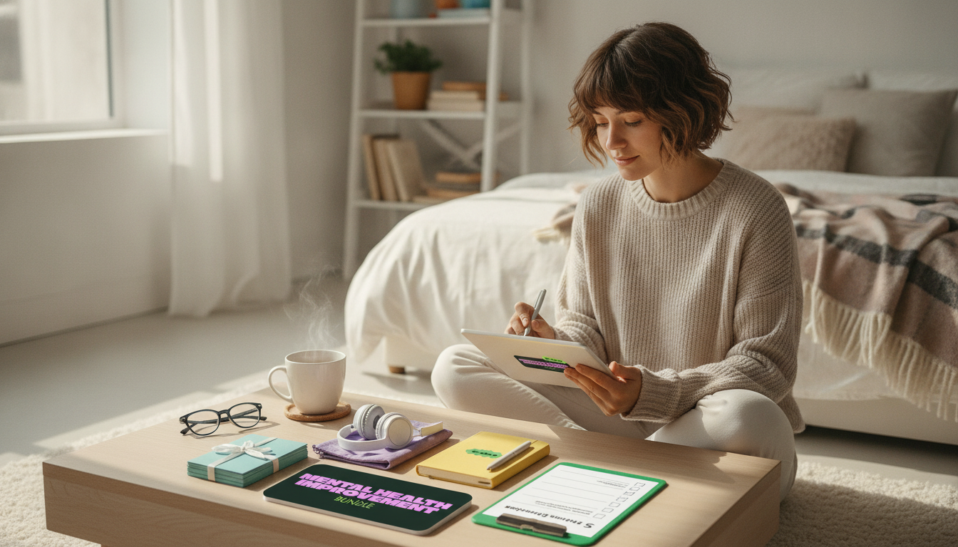 5-Minute Mental Health Routine Using a 5-in-1 Bundle