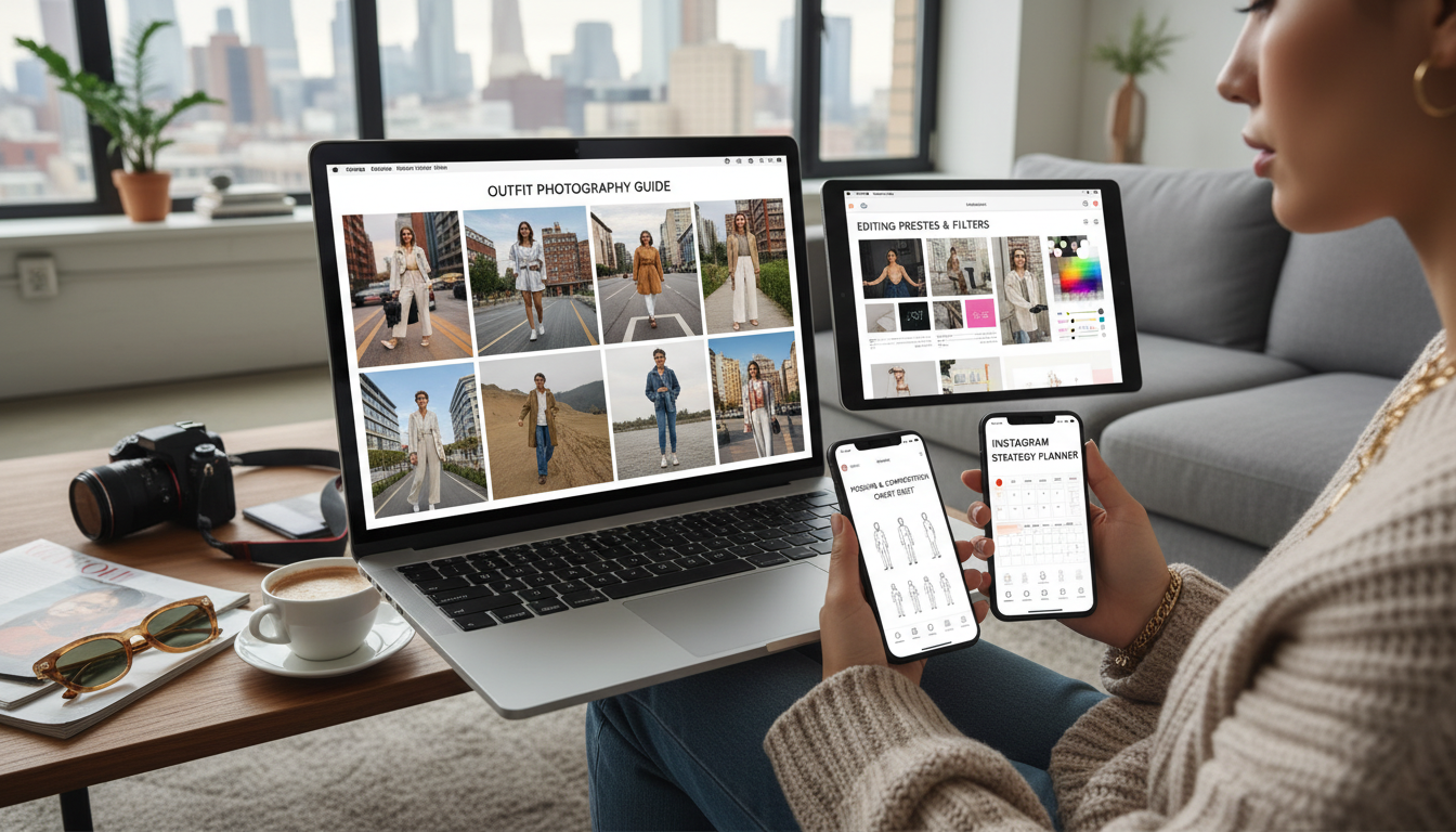 Outfit Photography for Instagram: 4-in-1 Bundle Guide