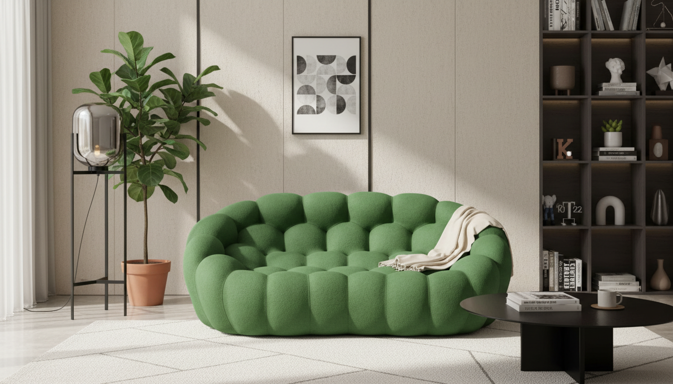 Luxurious Bubble Cloud Sofa: Comfort, Curves & Care